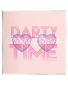 STUPELL CHEERS PARTY TIME PINK PHRASE WALL PLAQUE WALL ART BY LIL' RUE