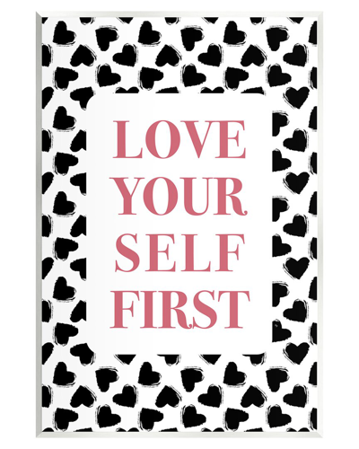 Stupell Love Yourself First Phrase Wall Plaque Wall Art By Martina Pavlova