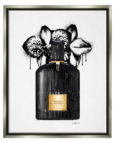 Stupell Glam Perfume Urban Drip Framed Floater Canvas Wall Art By Amanda Greenwood