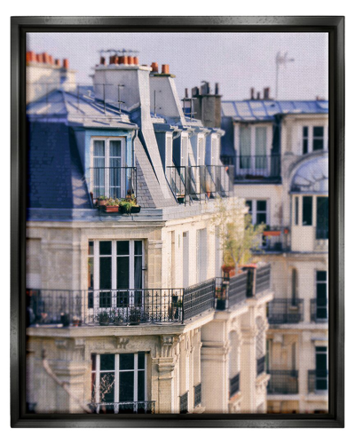 STUPELL PARISIAN ARCHITECTURE BUILDINGS FRAMED FLOATER CANVAS WALL ART BY CARINA OKULA