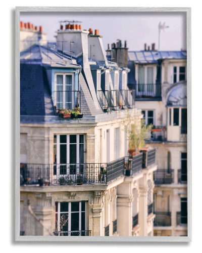 STUPELL PARISIAN ARCHITECTURE BUILDINGS FRAMED GICLEE WALL ART BY CARINA OKULA