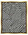 STUPELL FOLDED STRIPED DRAPERY PATTERN FRAMED FLOATER CANVAS WALL ART BY ASHLEY ALDRIDGE