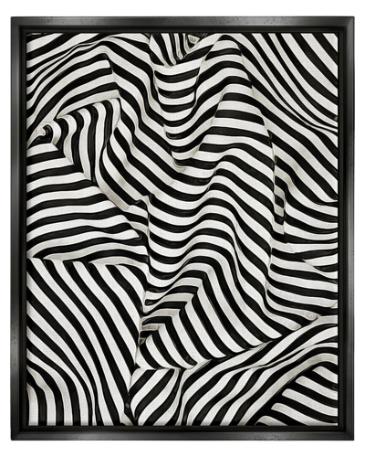 Stupell Folded Striped Drapery Pattern Framed Floater Canvas Wall Art By Ashley Aldridge