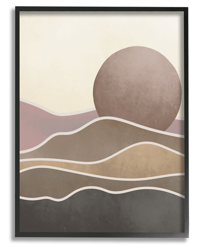 Stupell Boho Desert Sun Dunes Modern Framed Giclee Wall Art By Lil' Rue