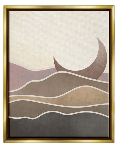 Stupell Desert Moon Sand Dunes Scenery Framed Floater Canvas Wall Art By Lil' Rue