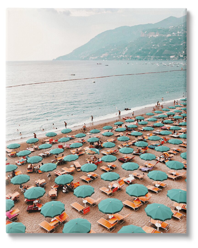 Stupell Beach Umbrellas Coastal Vacation Canvas Wall Art By Krista Broadway