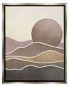 Stupell Boho Desert Sun Dunes Modern Framed Floater Canvas Wall Art By Lil' Rue