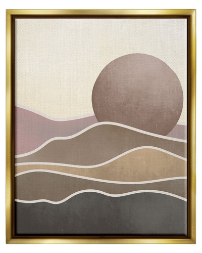Stupell Boho Desert Sun Dunes Modern Framed Floater Canvas Wall Art By Lil' Rue