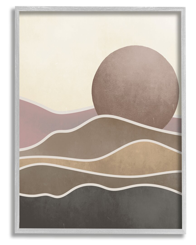 Stupell Boho Desert Sun Dunes Modern Framed Giclee Wall Art By Lil' Rue