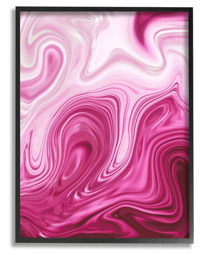 Stupell Pink Marble Abstract Swirls Framed Giclee Wall Art By Martina Pavlova