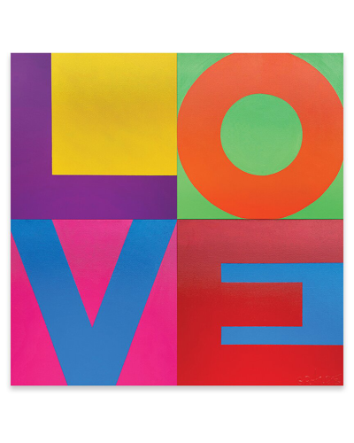 Icanvas Love Print On Acrylic Glass By Alla Grande