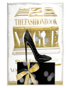 Stupell Fashion Books Stacked Glam Heels Wall Plaque Wall Art By Madeline Blake