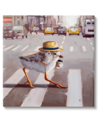 STUPELL BIRD CROSSWALK URBAN CITY STREET CANVAS WALL ART BY LUCIA HEFFERNAN