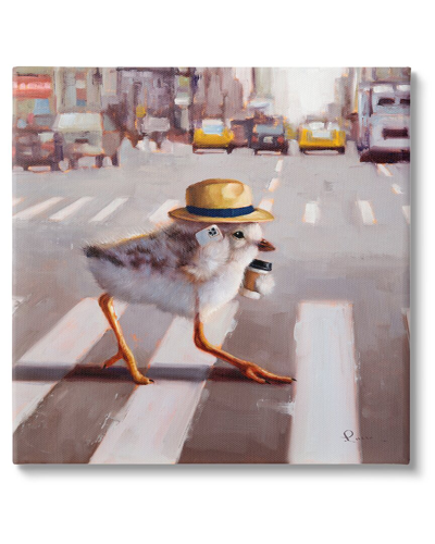 Stupell Bird Crosswalk Urban City Street Canvas Wall Art By Lucia Heffernan