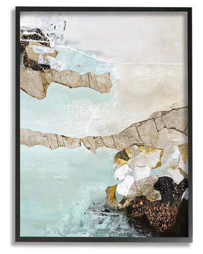 Stupell Abstract Beach Shoreline Scenery Framed Giclee Wall Art By Design Fabrikken