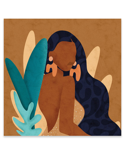 Icanvas In Bloom Square Print On Acrylic Glass By Reyna Noriega