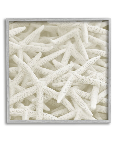 Stupell Nautical White Starfish Photography Framed Giclee Wall Art By Lil' Rue