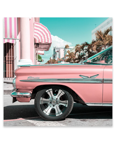 Icanvas Vintage Pink Car Print On Acrylic Glass By Philippe Hugonnard
