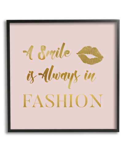 Stupell Smile Always In Fashion Glam Framed Giclee Wall Art By Carol Robinson