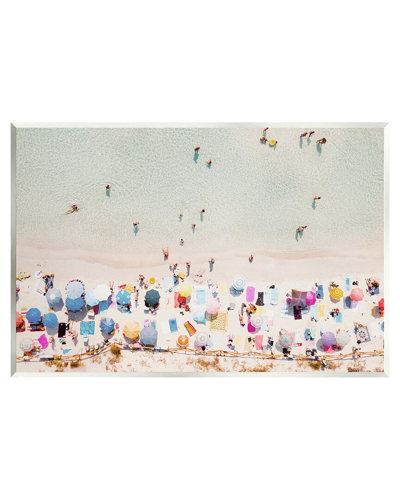 Stupell Aerial Beach View People Swimming Wall Plaque Wall Art By Krista Broadway