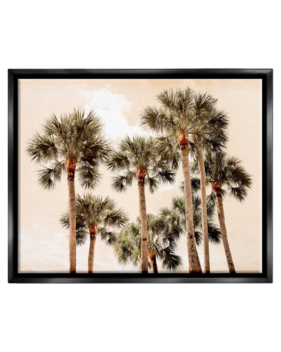 Stupell Summer Palm Trees Sky Framed Floater Canvas Wall Art By Natalie Carpentieri