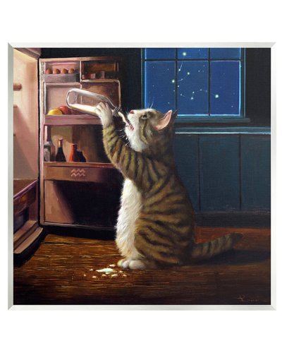 Stupell Midnight Snack Aquarius Cat Wall Plaque Wall Art By Lucia Heffernan