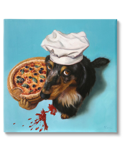 Stupell Dog Chef Pizza Bite Portrait Wall Plaque Wall Art By Lucia Heffernan