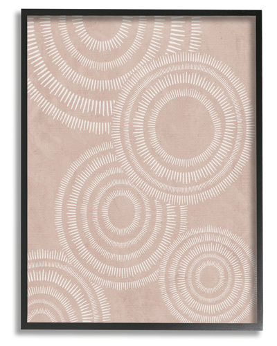 Stupell Boho Circles Beige Pattern Framed Giclee Wall Art By Jj Design House Llc
