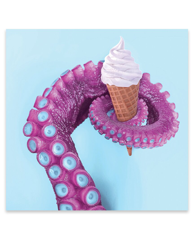 Icanvas Octopus Ice Cream Print On Acrylic Glass By Paul Fuentes