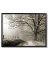 STUPELL RURAL SCENERY FENCED PATH FRAMED GICLEE WALL ART BY DANITA DELIMONT