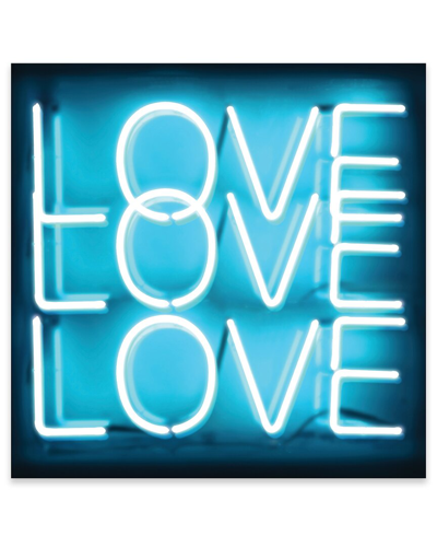 Icanvas Neon Love Love Love Print On Acrylic Glass By Hailey Carr