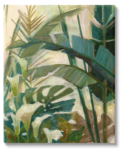 Stupell Tropical Jungle Plant Leaves Canvas Wall Art By Elaine Vollherbst-lane