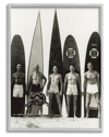 Stupell Vintage Photography Male Surfers Framed Giclee Wall Art By Graffitee Studios