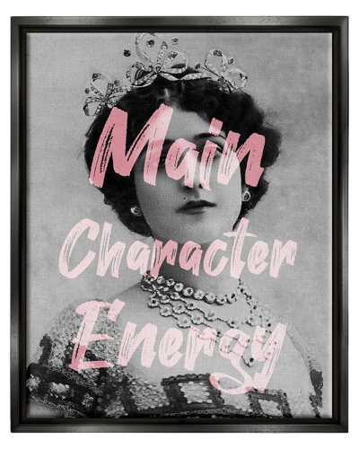 Stupell Main Character Energy Vintage Woman Framed Floater Canvas Wall Art By Daphne Polselli