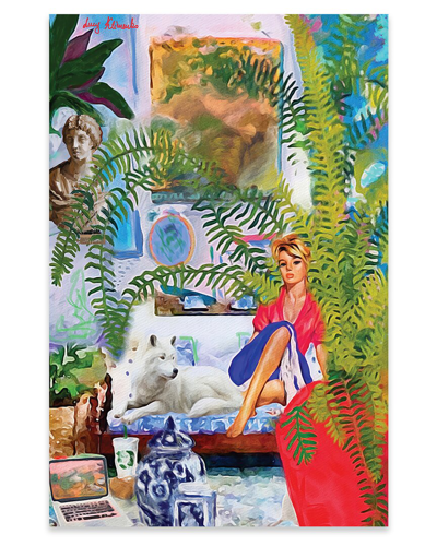 Icanvas Blonde In A Messy Interior Print On Acrylic Glass By Lucy Klimenko