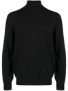 Brunello Cucinelli Cashmere And Silk Turtleneck Sweater In Black