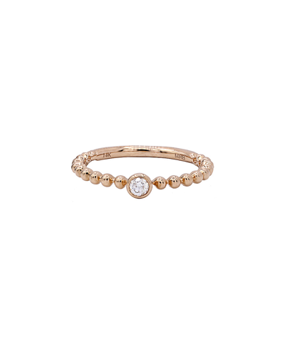 Diana M. 14k Rose Gold 0.12 Ct. Tw. Diamond Ring