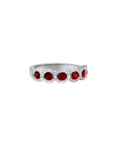 Diana M. Fine Jewelry 14k 1.01 Ct. Tw. Diamond & Ruby Ring