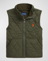 RALPH LAUREN BOY'S QUILTED WATER REPELLENT VEST