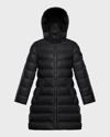 Moncler Unisex Moka Long Down Coat - Little Kid In Black