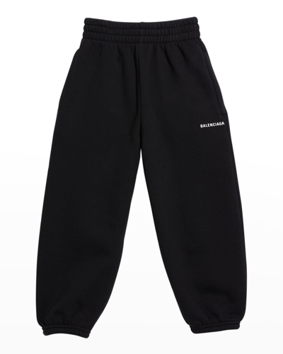 BALENCIAGA KID'S LOGO SWEATPANTS