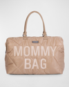 Childhome Puffer Mommy Bag, Xl Diaper Bag In Beige