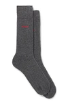 Hugo Two-pack Of Regular-length Socks In Stretch Fabric