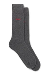 Hugo Boss Two-pack Of Regular-length Socks In Stretch Fabric