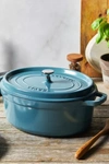 Staub Cast Iron Oval 5.75-quart Cocotte Dutch Oven Made In France In Turquoise