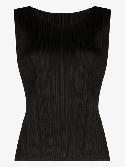 ISSEY MIYAKE PLISSÉ SCOOP-NECK VEST,PP37JK10120508422