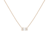 Aurate New York Baguette Diamond Illusion Necklace In Yellow