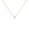 Aurate New York Round Diamond Illusion Necklace In Yellow