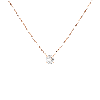 Aurate New York Round Diamond Illusion Necklace In Rose