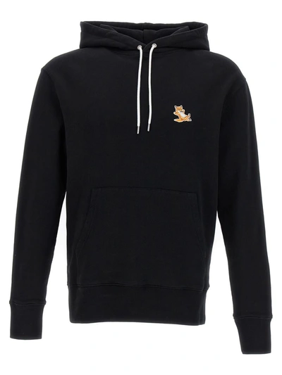 Maison Kitsuné Black Chillax Fox Patch Hoodie